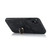 For iPhone X Vintage Patch Leather Phone Case with Ring Holder(Black)