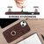 For iPhone 13 mini Vintage Patch Leather Phone Case with Ring Holder (Brown)