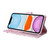 For iPhone 11 Bronzing Painting RFID Leather Case (Dreid Flower World)