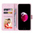 Bronzing Painting RFID Leather Case For iPhone 7 Plus / 8 Plus(Pansies)