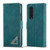 For Samsung Galaxy Z Fold4 Forwenw Dual-side Buckle Leather Phone Case(Dark Cyan)