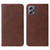 For Xiaomi Redmi Note 11T Pro+ Magnetic Closure Leather Phone Case(Brown)