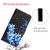 For iPhone 11 Pro Colored Drawing Leather Phone Case(Blue Butterfly)