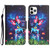 For iPhone 11 Pro Colored Drawing Leather Phone Case(Bottle Butterfly)