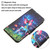 For iPhone 13 mini Colored Drawing Leather Phone Case (Bottle Butterfly)