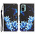 For Xiaomi Redmi Note 10 4G Colored Drawing Leather Phone Case(Blue Butterfly)