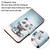 For Xiaomi Redmi Note 10 4G Colored Drawing Leather Phone Case(Blue Eyes)