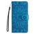 For Xiaomi Poco M4 5G Embossed Sunflower Leather Phone Case(Blue)