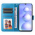 For Xiaomi Poco M4 5G Embossed Sunflower Leather Phone Case(Blue)