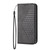 For Samsung Galaxy S22+ 5G Cubic Grid Calf Texture Magnetic Closure Leather Phone Case(Black)