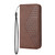 For iPhone 11 Pro Cubic Grid Calf Texture Magnetic Closure Leather Phone Case(Brown)