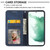 For Samsung Galaxy S22+ 5G Cubic Grid Calf Texture Magnetic Closure Leather Phone Case(Blue)