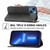 For iPhone 13 mini Cubic Grid Calf Texture Magnetic Closure Leather Phone Case(Black)