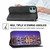 For iPhone 12 mini Cubic Grid Calf Texture Magnetic Closure Leather Phone Case(Black)