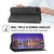 For iPhone XR Cubic Grid Calf Texture Magnetic Closure Leather Phone Case(Black)