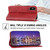 For iPhone X / XS Cubic Grid Calf Texture Magnetic Closure Leather Phone Case(Red)
