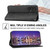 For Xiaomi Redmi Note 11 Pro+ Cubic Grid Calf Texture Magnetic Closure Leather Phone Case(Black)