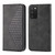 For Xiaomi Redmi Note 11S 5G Cubic Grid Calf Texture Magnetic Closure Leather Phone Case(Black)