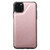 For iPhone 11 Pro Max Shockproof Calf Texture Protective Case with Holder & Card Slots & Frame(Rose Gold)