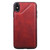 For iPhone XS Max Shockproof Calf Texture Protective Case with Holder & Card Slots & Frame(Red)