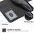 For Xiaomi Mi 11T / 11T Pro Skin-feel Flowers Embossed Wallet Leather Phone Case(Black)