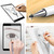 AT-26 2 in 1 Mobile Phone Touch Screen Capacitive Pen Writing Pen with 1 Pen Tip(Black)