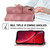 For iPhone XR Skin-feel Flowers Embossed Wallet Leather Phone Case(Pink)