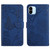 For Xiaomi Redmi A1 HT03 Skin Feel Butterfly Embossed Flip Leather Phone Case(Blue)