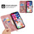 For iPhone XS / X Skin-feel Flowers Embossed Wallet Leather Phone Case(Pink)