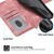 For iPhone 12 / 12 Pro Skin-feel Flowers Embossed Wallet Leather Phone Case(Pink)