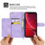 For iPhone XR Skin-feel Flowers Embossed Wallet Leather Phone Case(Purple)