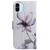 For Xiaomi Redmi A1 Coloured Drawing Horizontal Flip Leather Phone Case(Magnolia Flower)