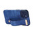 For iPhone 12 Pro Wrist Strap TPU Leather Phone Case(Blue)