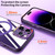 For iPhone 12 Pro Max Magsafe Invisible Holder Phone Case(Purple)