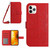 For iPhone 11 Pro Max Skin Feel Sun Flower Pattern Flip Leather Phone Case with Lanyard(Red)