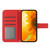 For iPhone 11 Pro Max Skin Feel Sun Flower Pattern Flip Leather Phone Case with Lanyard(Red)