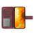 For iPhone 12 Pro Skin Feel Sun Flower Pattern Flip Leather Phone Case with Lanyard(Wine Red)