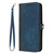 For iPhone 12 Pro Max Side Buckle Double Fold Hand Strap Leather Phone Case(Royal Blue)