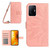 For Xiaomi 11T / 11T Pro Skin Feel Sun Flower Pattern Flip Leather Phone Case with Lanyard(Pink)