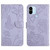 For Xiaomi Redmi A1+ HT03 Skin Feel Butterfly Embossed Flip Leather Phone Case(Purple)