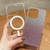 For iPhone 11 Pro MagSafe Gradient Color Glitter Acrylic Shockproof Phone Case(Black)