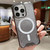 For iPhone 11 Pro Max MagSafe Gradient Color Glitter Acrylic Shockproof Phone Case(Black)