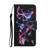 For Xiaomi 12T / 12T Pro / Redmi K50 Ultra Colored Drawing Pattern Leather Phone Case(Fluorescent Butterfly)