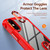 For iPhone XR TPU + PC Lens Protection Phone Case with Ring Holder(Red)