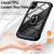 For iPhone XR TPU + PC Lens Protection Phone Case with Ring Holder(Black)