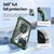 For iPhone 11 Pro Max TPU + PC Lens Protection Phone Case with Ring Holder(Green)