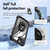 For iPhone 12 / 12 Pro TPU + PC Lens Protection Phone Case with Ring Holder(Black)