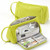 Angoo Student Large-Capacity Stationery Bag Portable Gift Cosmetic Bag(Grass Green  Corduroy)