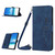 For Xiaomi Redmi A1+ Skin Feel Heart Embossed Leather Phone Case with Lanyard(Blue)