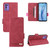 For ZTE Libero 5G III Magnetic Clasp Leather Phone Case(Red)